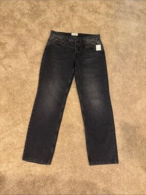 We The Free Faded Black Straight Jeans